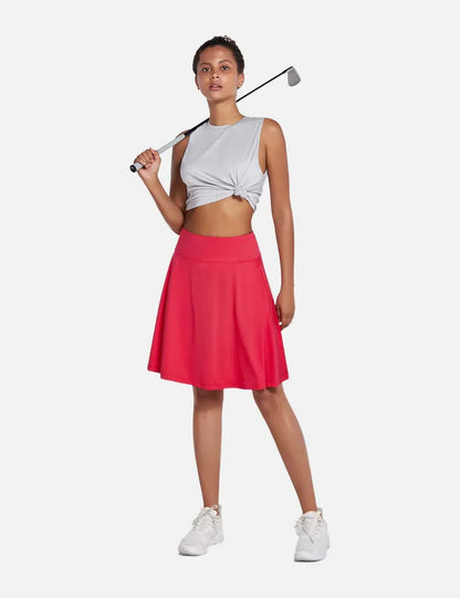 Women's Summer Skirt with UPF50+, High Waist, Pleated Skirt, Integrated Lining and Pockets