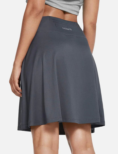 Women's Summer Skirt with UPF50+, High Waist, Pleated Skirt, Integrated Lining and Pockets