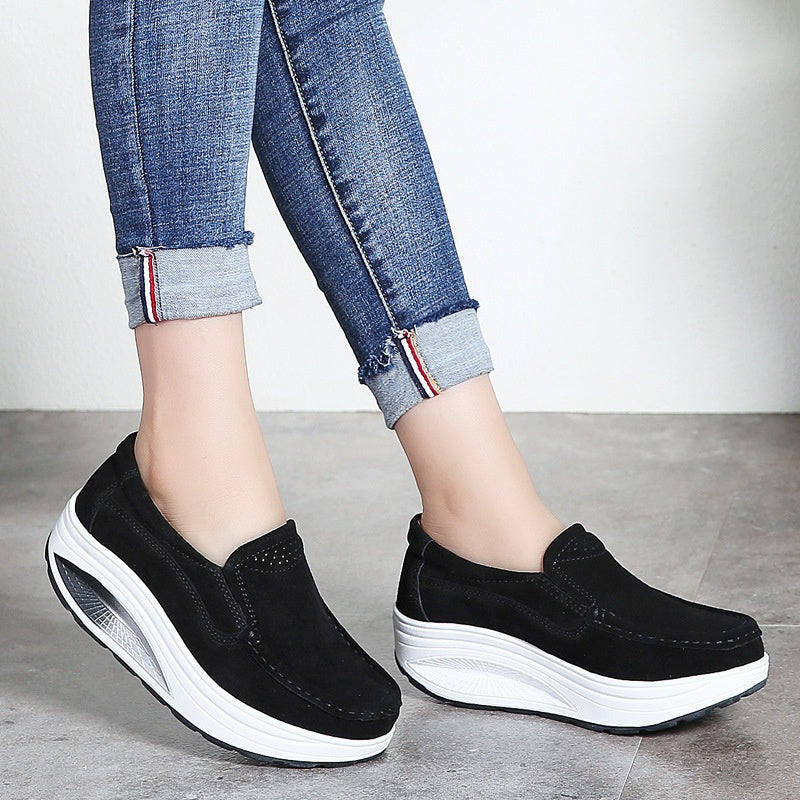 Damen-Plateau-Keil-Slipper Für Draußen