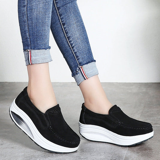 Damen-Plateau-Keil-Slipper Für Draußen