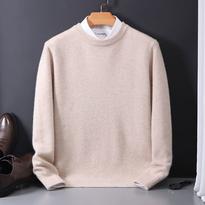 Men's Sweater Crew Neck Loose Fit Long Sleeve – Cotton Blend