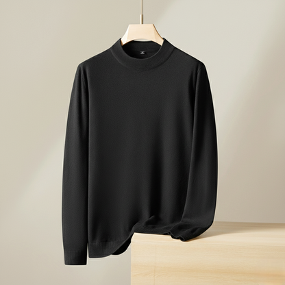 Men's Knit Sweater with Light and Soft Texture