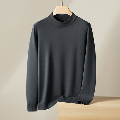 Men's Knit Sweater with Light and Soft Texture