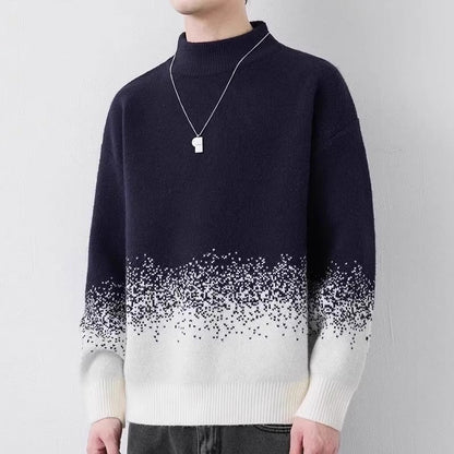 Herrenpullover Grobstrick Mit Farbverlauf