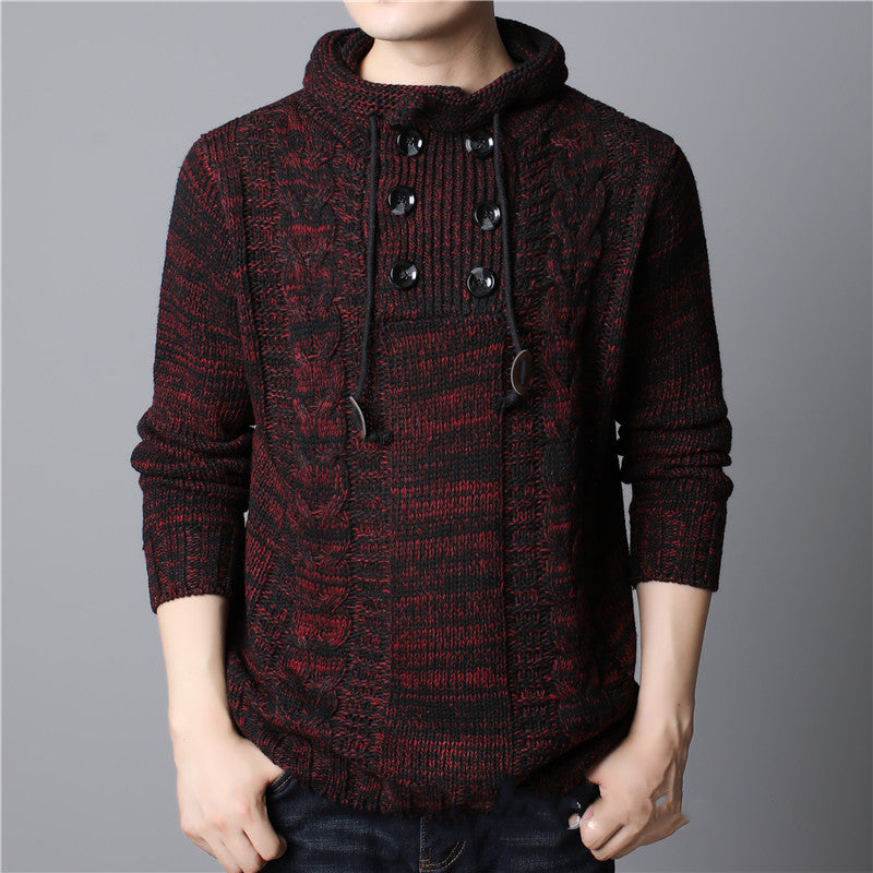 Herren Grobstrick Hoodie Mit Kapuze