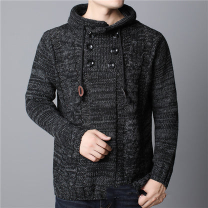 Herren Grobstrick Hoodie Mit Kapuze