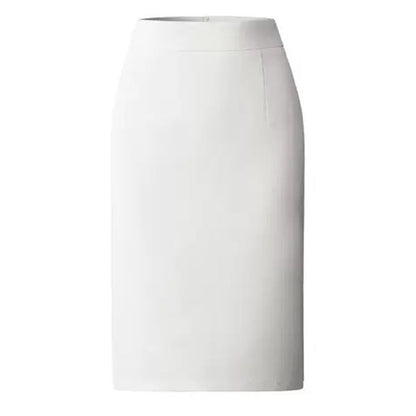 Women's High Waist Mid-Length Office Skirt with Zipper