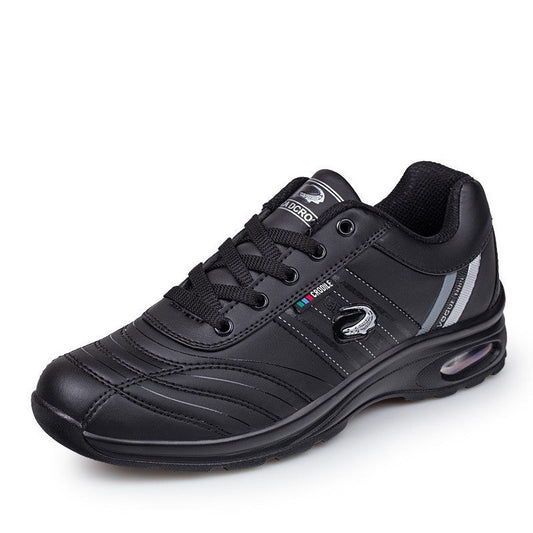 Herren-Schnürschuhe mit niedrigem Schaft und Gummisohle