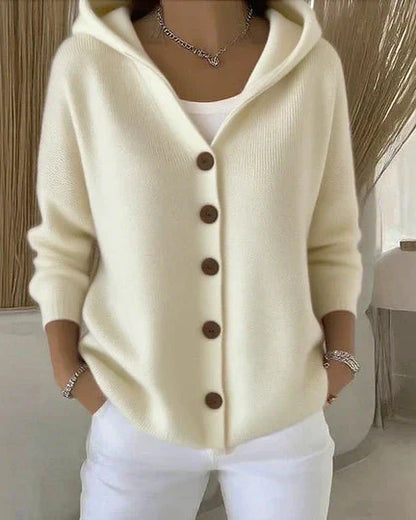 Damen Strickjacke Mit Langarm Lockerer Schnitt