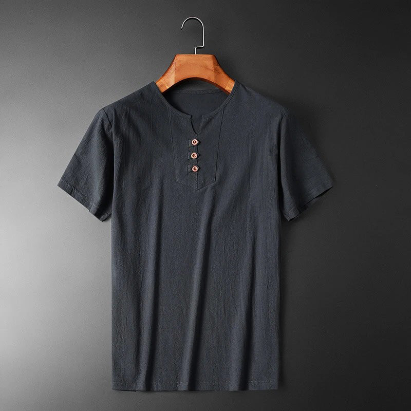 Herren Leichtes T-Shirt mit Rundhalsausschnitt – Lockere Passform