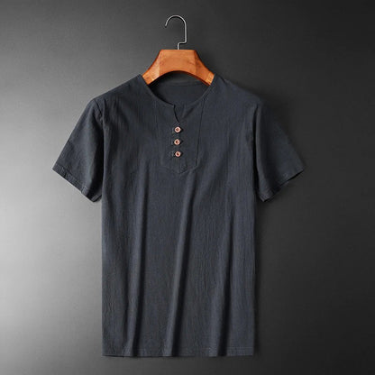 Herren Leichtes T-Shirt mit Rundhalsausschnitt – Lockere Passform