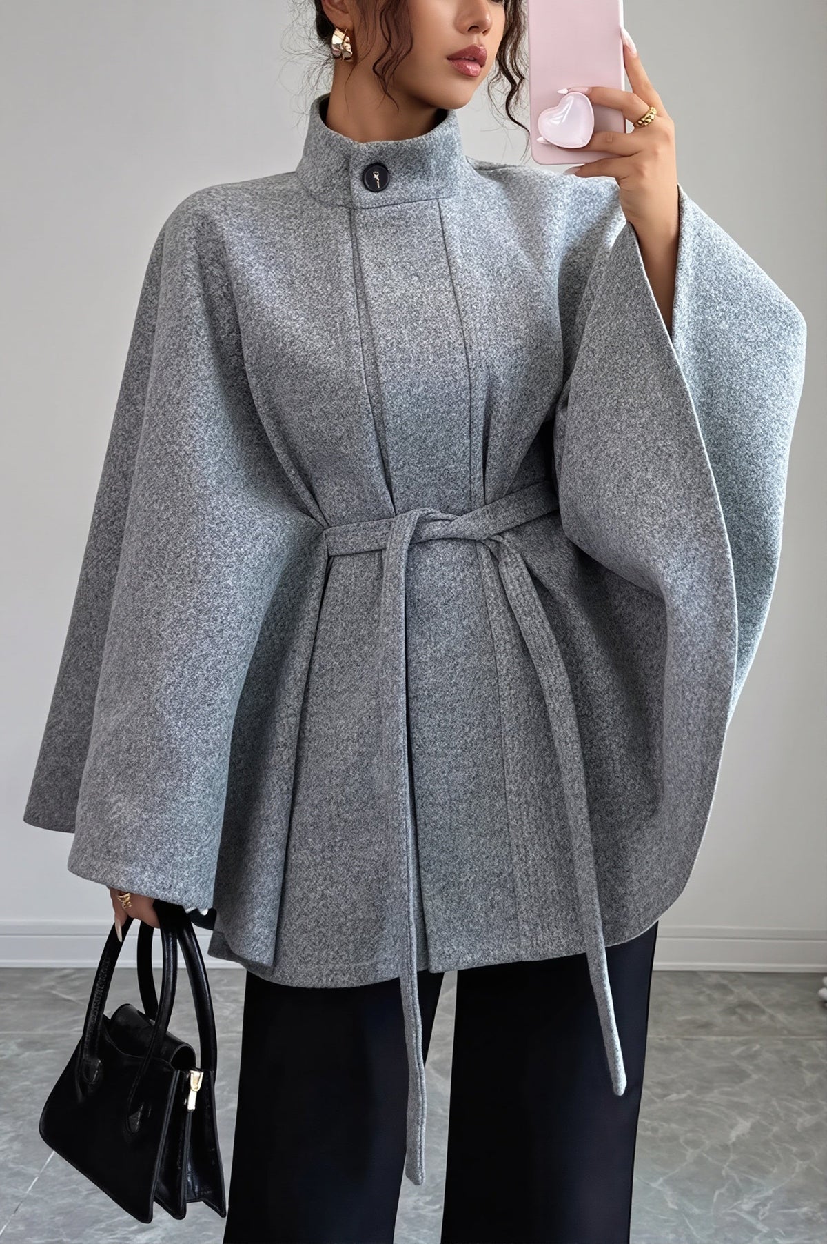 Damenjacke im Woll-Look als eleganter Begleiter für Büro und Alltag
