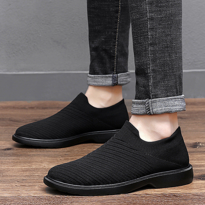 Herren Sommer Atmungsaktive Mesh-Schuhe Niedrig Top Flache Sohle