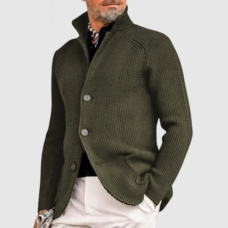 Herren Cardigan Mit Fronttaschen Und Knopfleiste