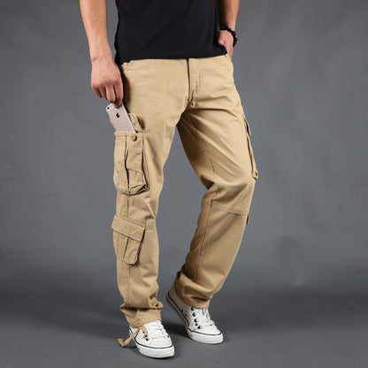 Men's Overalls with Straight Leg, Multiple Pockets, and Zipper