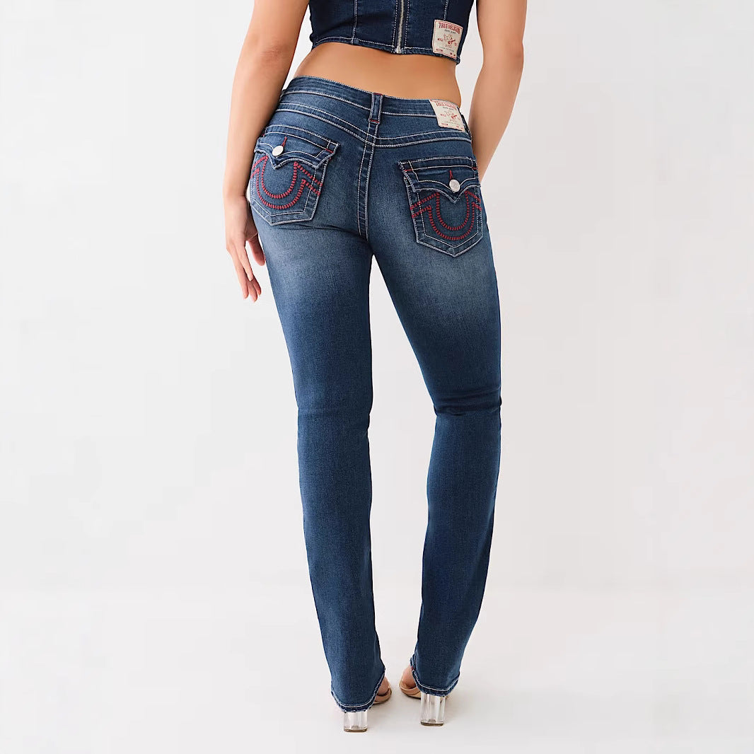 Women's High-Waisted Shorts with Embroidery – Chenille Look
