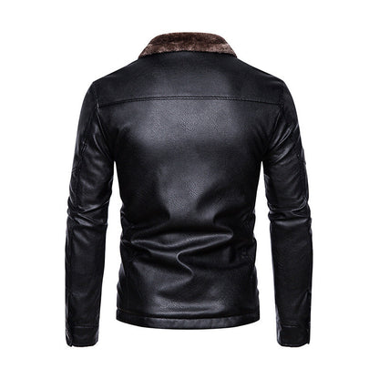 Men's Winter Coat Slim Fit with Turn-Down Collar