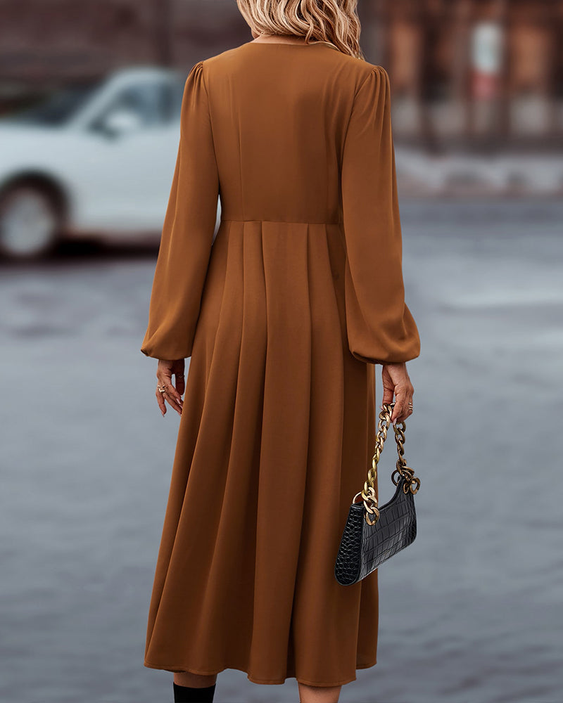 Langärmliges Kleid für Damen im eleganten Alltagsstil