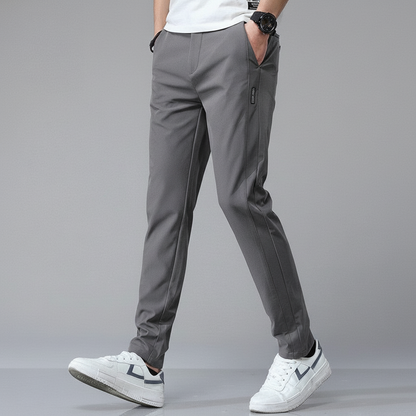 Herren Tapered Hose mit Elastischem Bund – Knitterfreies Design