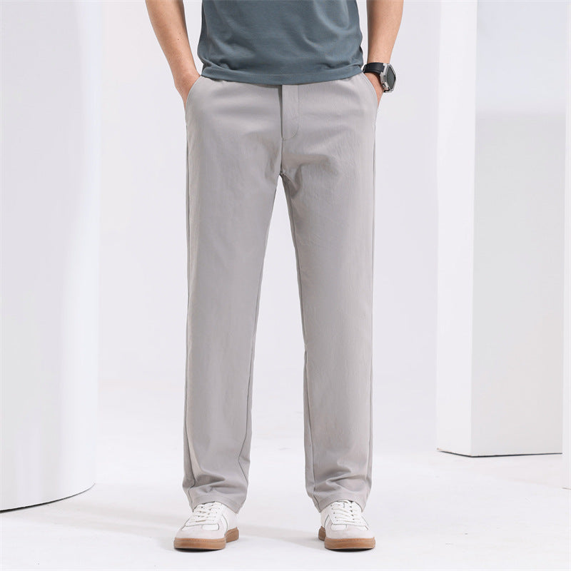Herren-Hose, Gerade Geschnitten, Locker, Mittelhoch Geschnitten, Leicht