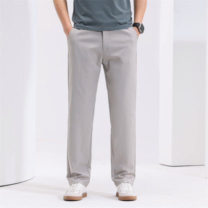 Herren-Hose, Gerade Geschnitten, Locker, Mittelhoch Geschnitten, Leicht