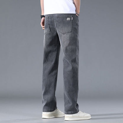 Herren Lange, Schmal Zulaufende Jeans Mit Mittelhohem Bund
