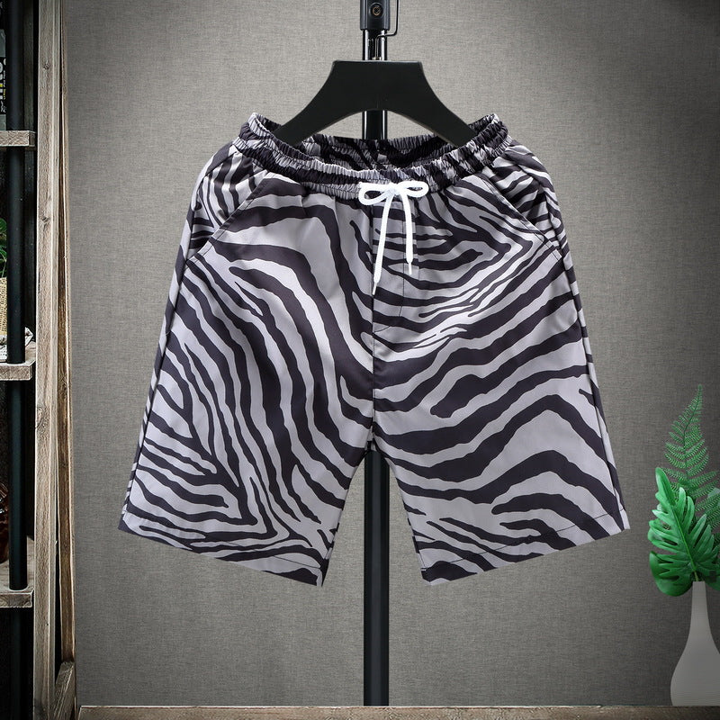 Herren Sommer Caprihose Mit Streifen, Geradem Bein, Mittellang, Pflegeleicht, Bügelfrei