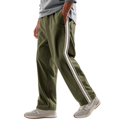Cordhose Für Herren Mit Geradem Bein Und Streifenmuster