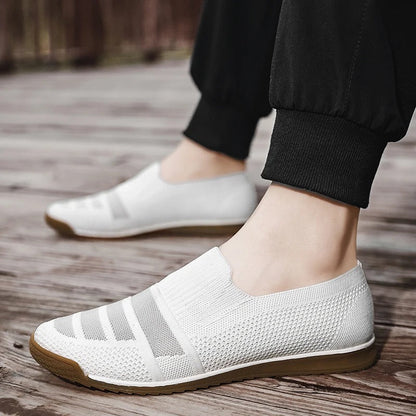 Herren Loafers Aus Atmungsaktivem Strick Mit Gepolstertem Fußbett Und Slip-On