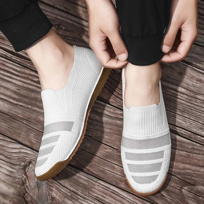 Herren Loafers Aus Atmungsaktivem Strick Mit Gepolstertem Fußbett Und Slip-On