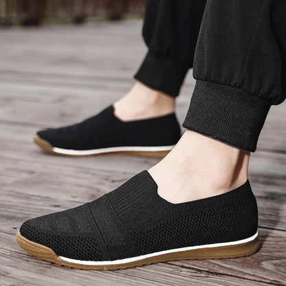 Herren Loafers Aus Atmungsaktivem Strick Mit Gepolstertem Fußbett Und Slip-On