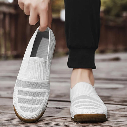 Herren Loafers Aus Atmungsaktivem Strick Mit Gepolstertem Fußbett Und Slip-On