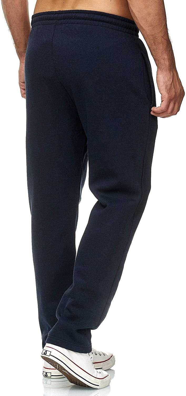 Men's Jogging Pants with Straight Leg, Microelastic Fleece Lining