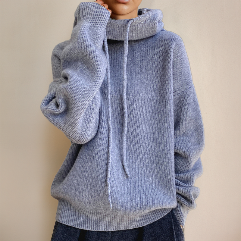 Damen Rollkragenpullover Mit Langem Arm Und Schmaler Passform