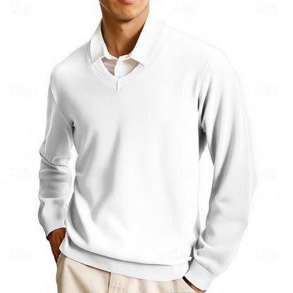 Herrenpullover Mit V Ausschnitt Klassisch