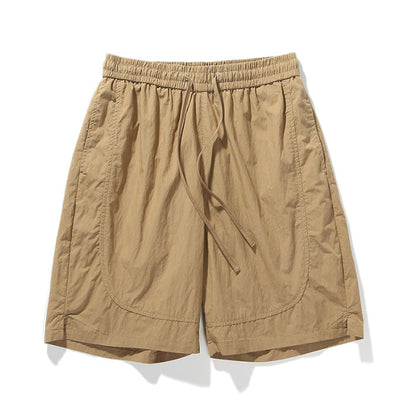 Herren Sommershorts, Lockere Passform, Schnelltrocknend, Einfarbig, Mittellang