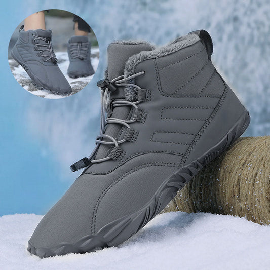 Herren-Winterstiefel zum Hineinschlüpfen für draußen mit rutschfester Gummisohle