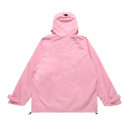 Damen Outdoor-Windjacke mit Kapuze und Reißverschlusstaschen