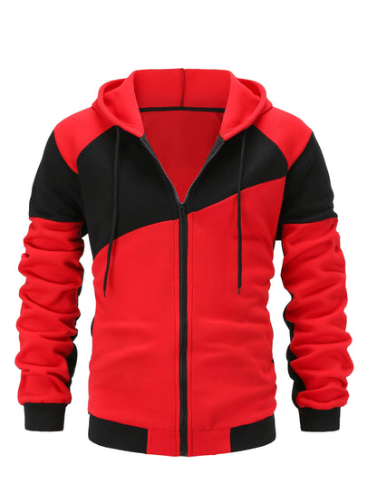 Unisex-Kapuzenjacke mit geschlossener Front und praktischer Kapuze