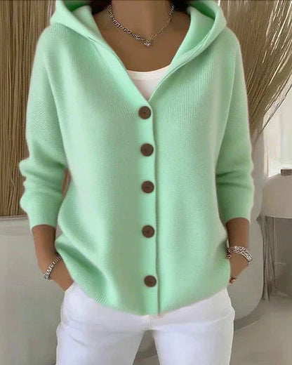 Damen Strickjacke Mit Langarm Lockerer Schnitt
