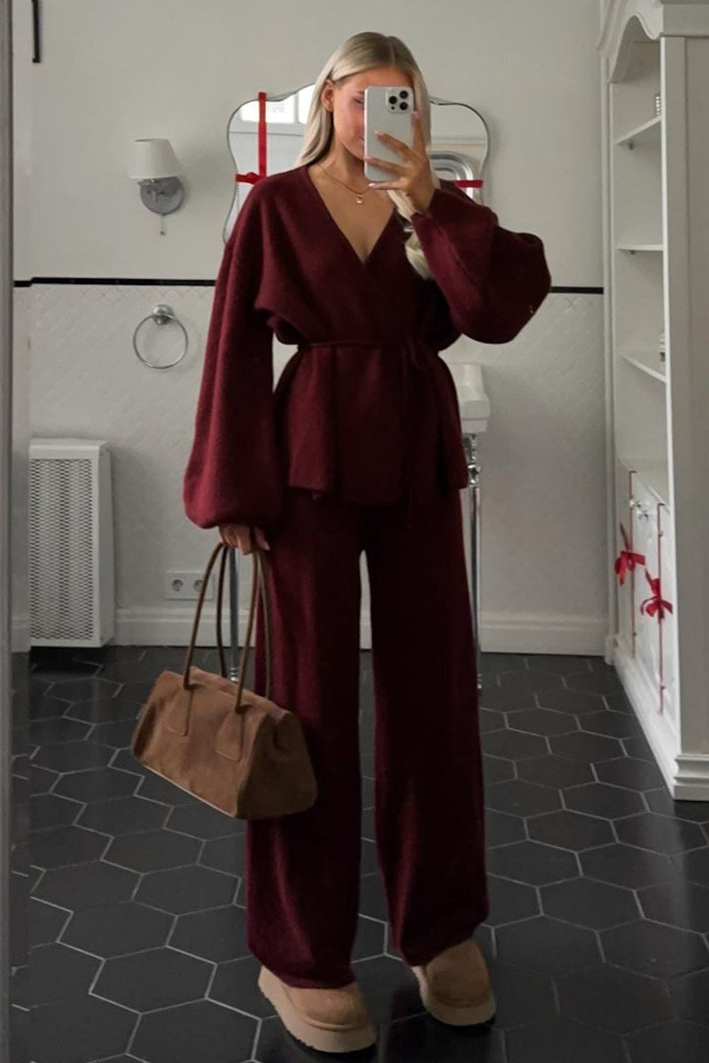Strickoberteil für Damen mit elegantem V-Ausschnitt