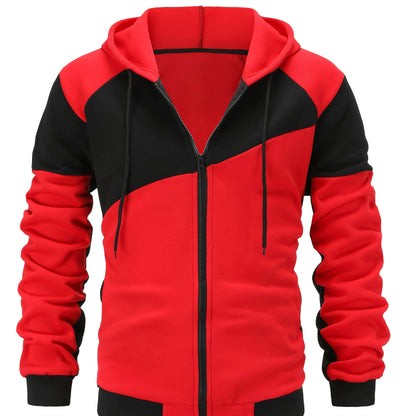 Unisex Sportliche Kapuzenjacke Mit Reissverschluss