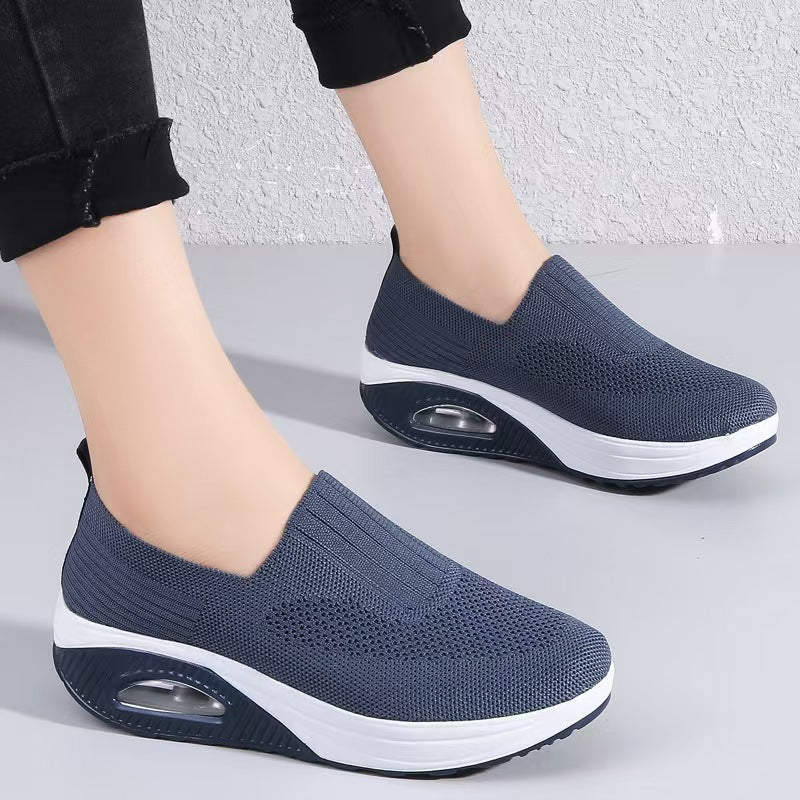 Damen Orthopädische Slip-On Sneaker Mit Fußgewölbeunterstützung Und Rutschfester Sohle