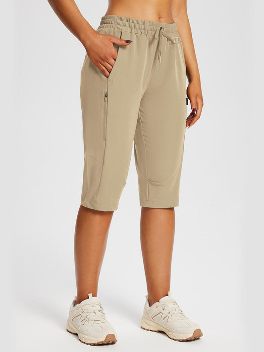 Damen Outdoor-Capris Mit Taschen