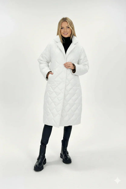 Damen Winter-Wende-Steppjacke Mit Bedrucktem Innenfutter