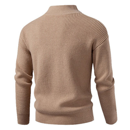 Herren Strickjacke Reißverschluss Slim Fit Langarm Frühling – Freizeit und Alltag