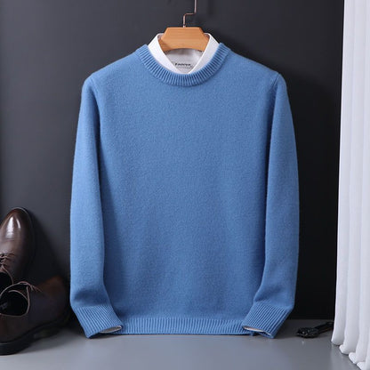Men's Sweater Crew Neck Loose Fit Long Sleeve – Cotton Blend