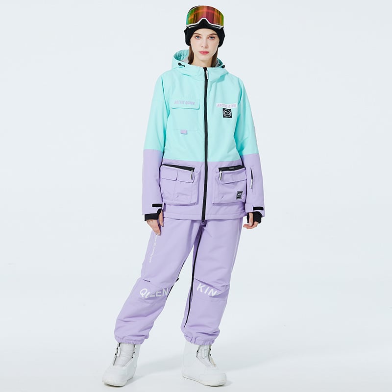 Ski Anzug Für Damen Und Herren Winter Zweiteilig Mit Verdicktem, Atmungsaktivem Und Verschleißfestem Design