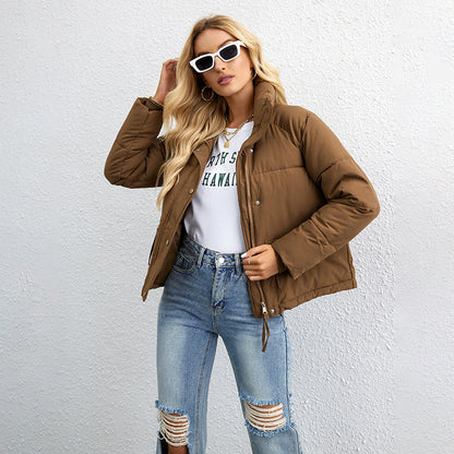 Damen Jacke mit Reißverschluss und lockerer Passform – Mesh-Stil Design