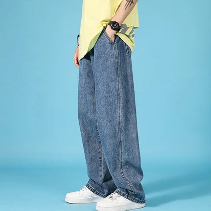 Herren Jeans mit geradem Schnitt – Lockerer Hip-Hop-Cargo-Look